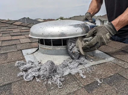Cleaning Dryer Vent On Roof in Artesia