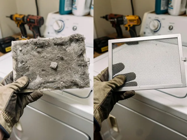 Professional lint trap cleaning by Artesia Dryer Vent Cleaning in Artesia