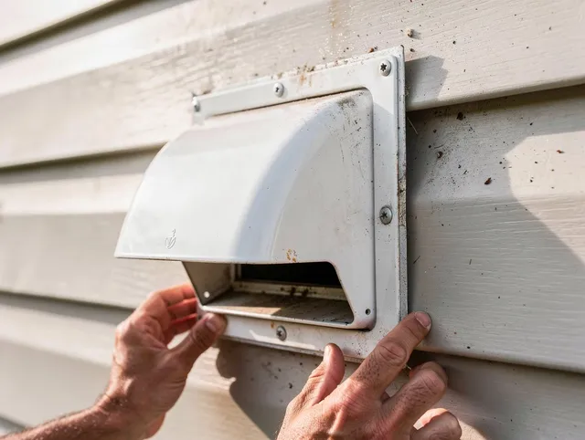 Artesia Dryer Vent Cleaning technician delivering thorough residential dryer vent cleaning service in Artesia